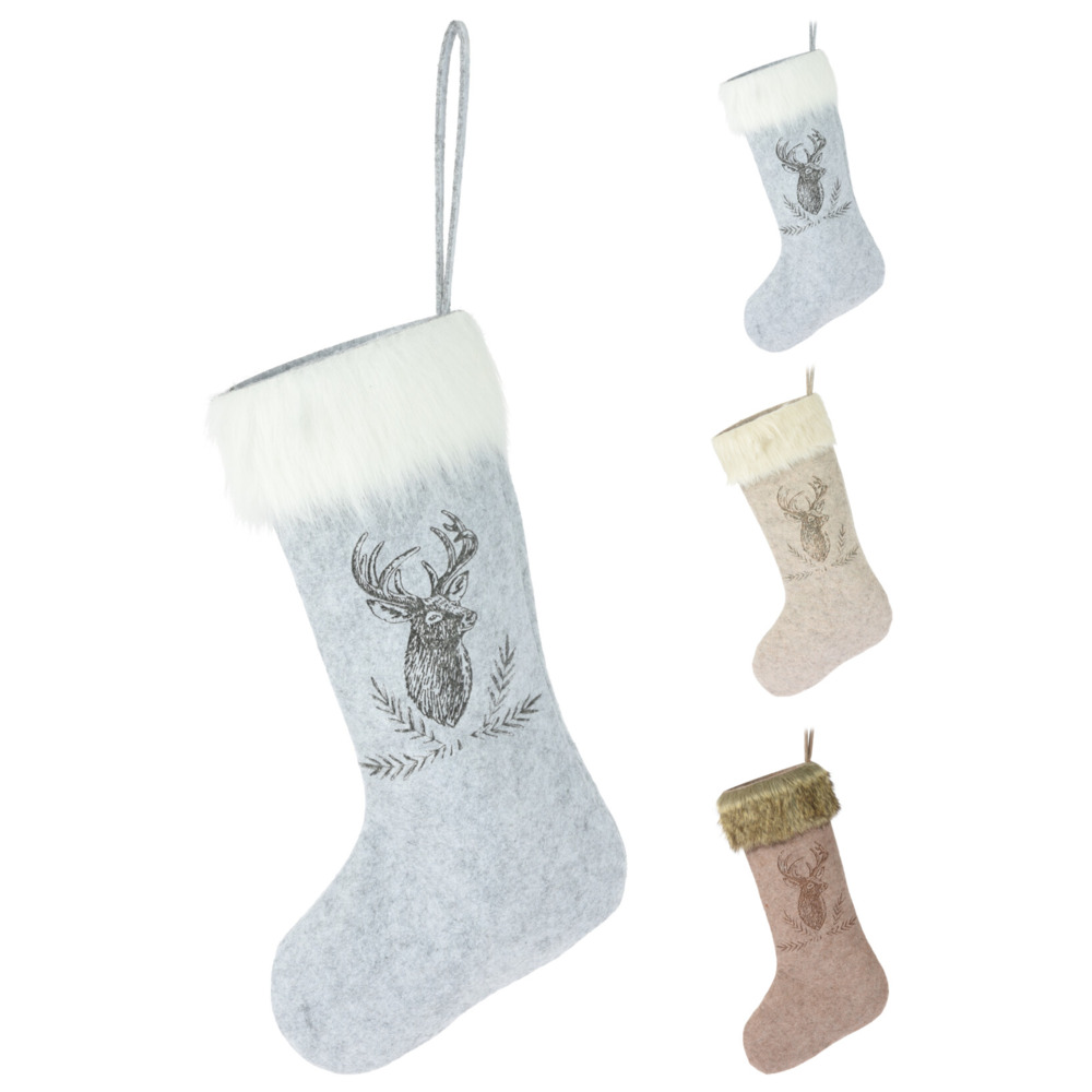 Weihnachtssocke 60 cm aufh&auml;ngbar mit Motiv