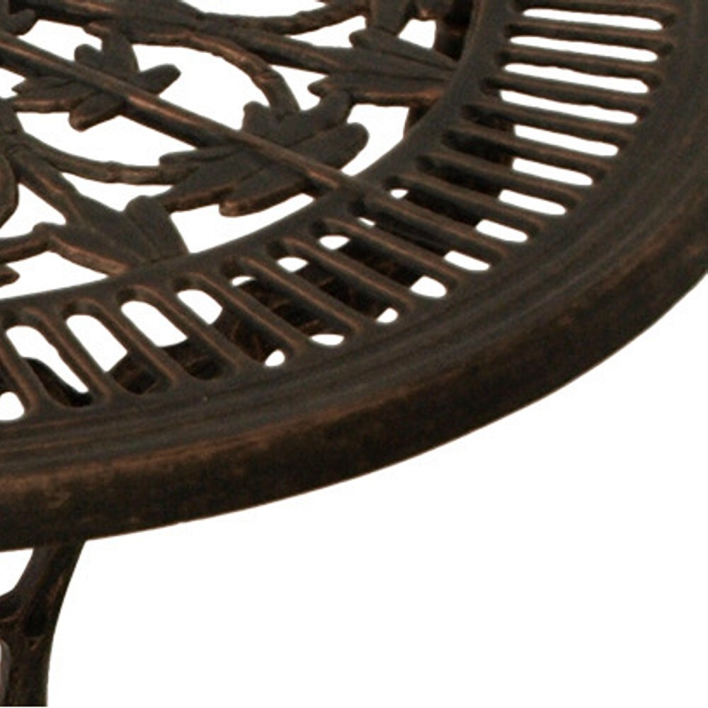 Gartentisch Jugendstil 70 x 70 cm, Aluguss in Bronze-antik image number 1