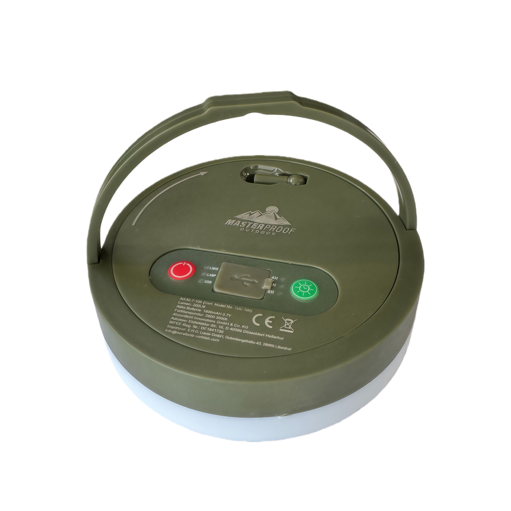 LED-Multifunktions-Lichterkette aufrollbar 100 LED warmwei&szlig; USB Powerbank