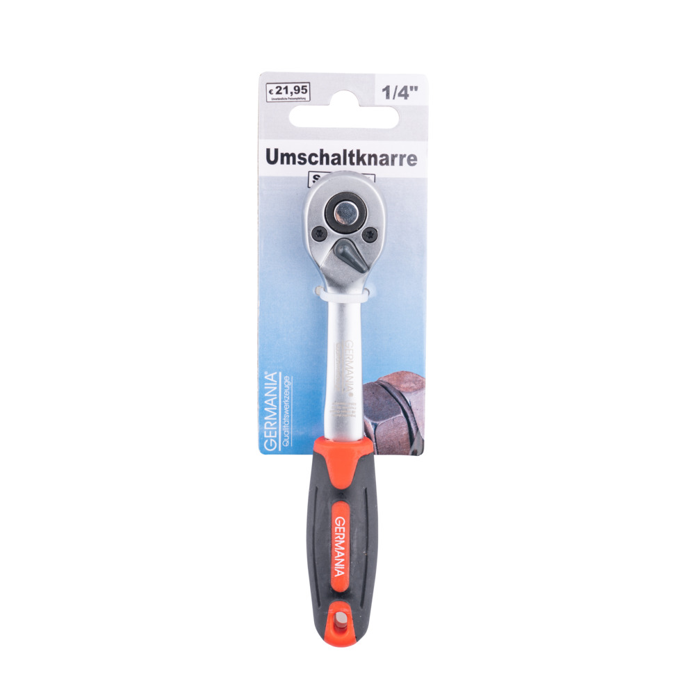 Hebel-Umschaltknarre, feinverzahnt (72 Z&auml;hne) 6,3 (1/4) Antrieb