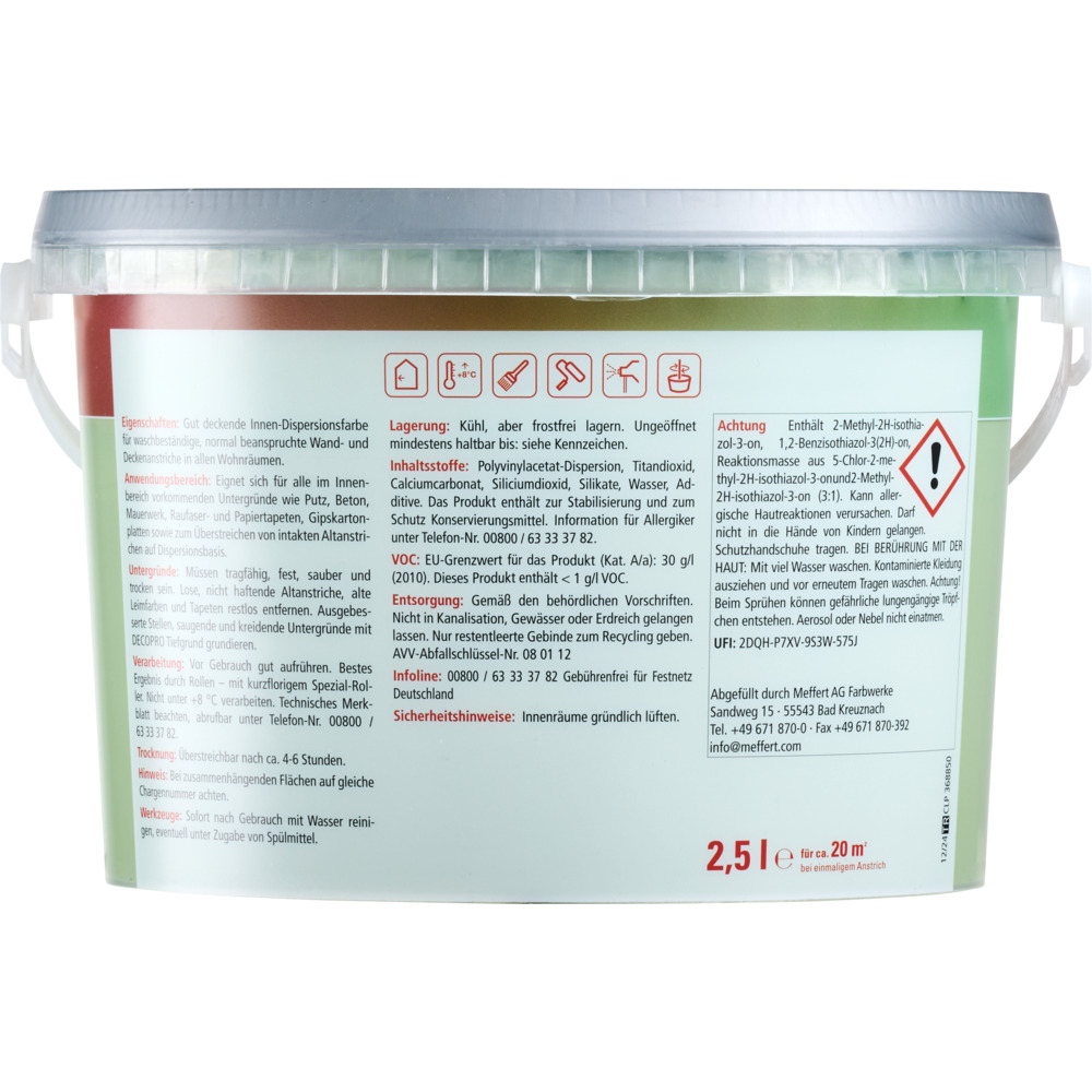 DECOPRO Farbiges Wohnen Farn 2,5 L image number 2