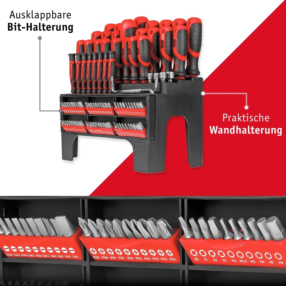 WALTER XXL-Schraubendreher- und Bitset 100-teilig image number 7