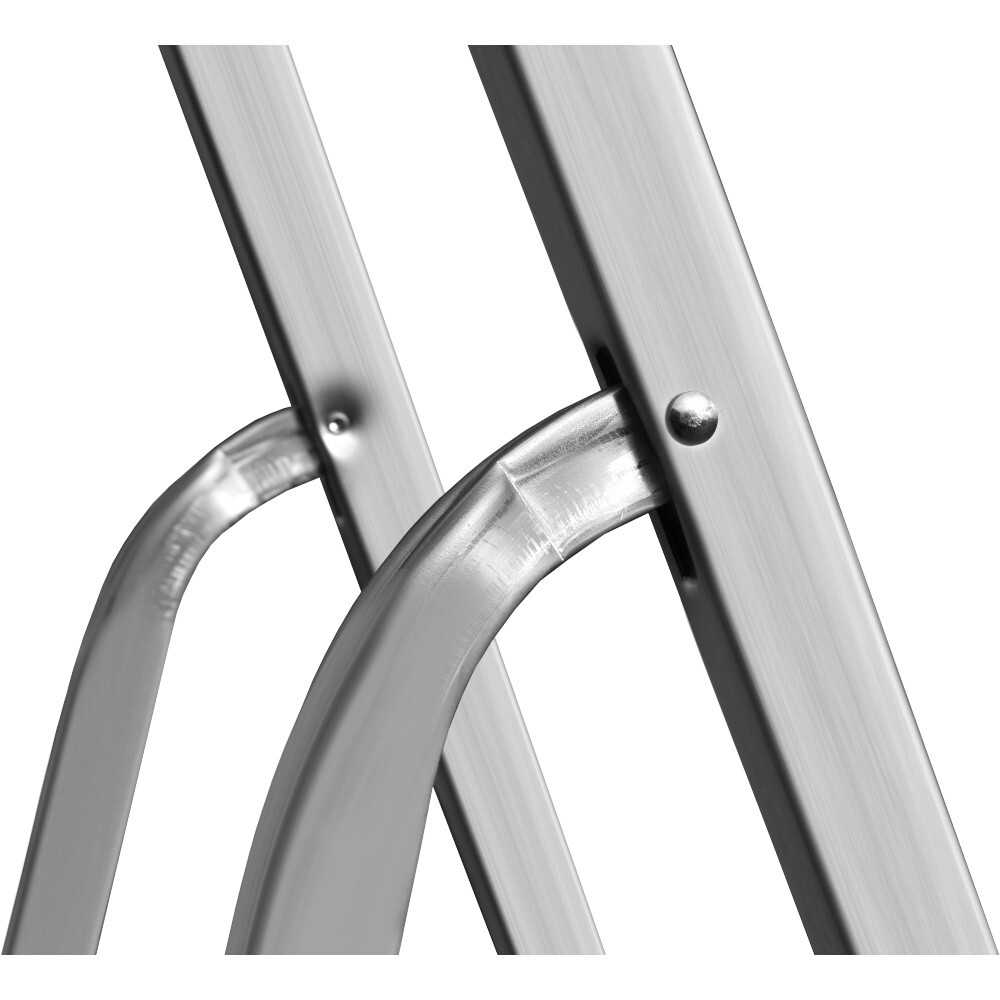 Stehleiter 3-stufig aus Aluminium mit 60 cm Halteb&uuml;gel image number 2