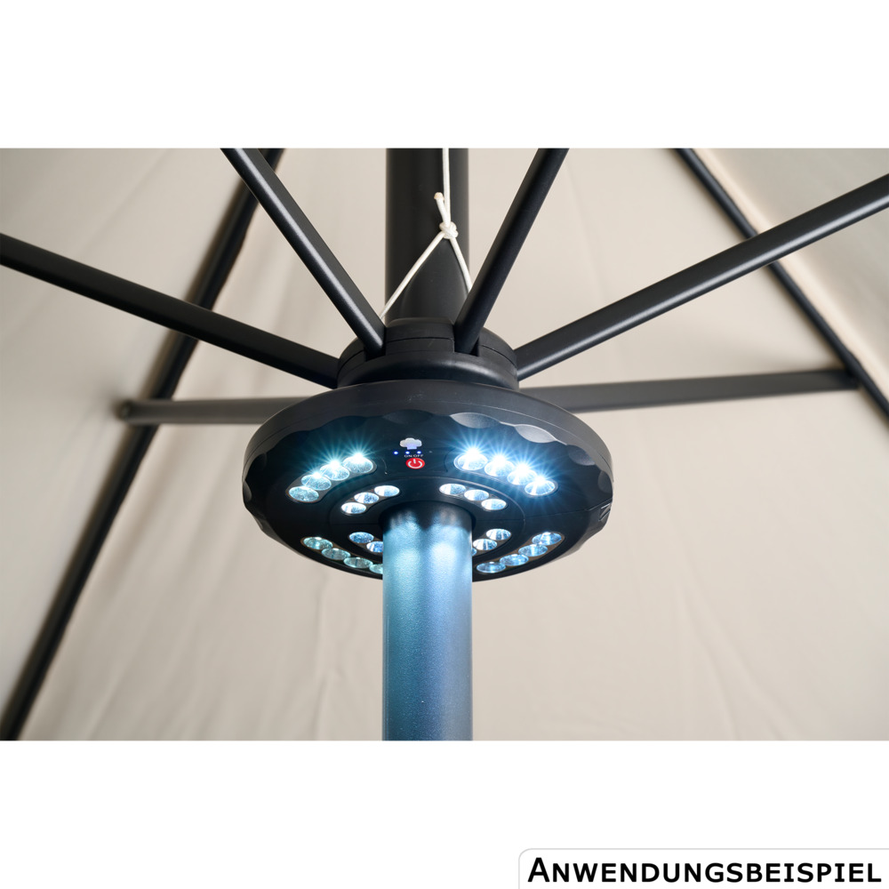 LED-Sonnenschirm-Beleuchtung mit Akku image number 3