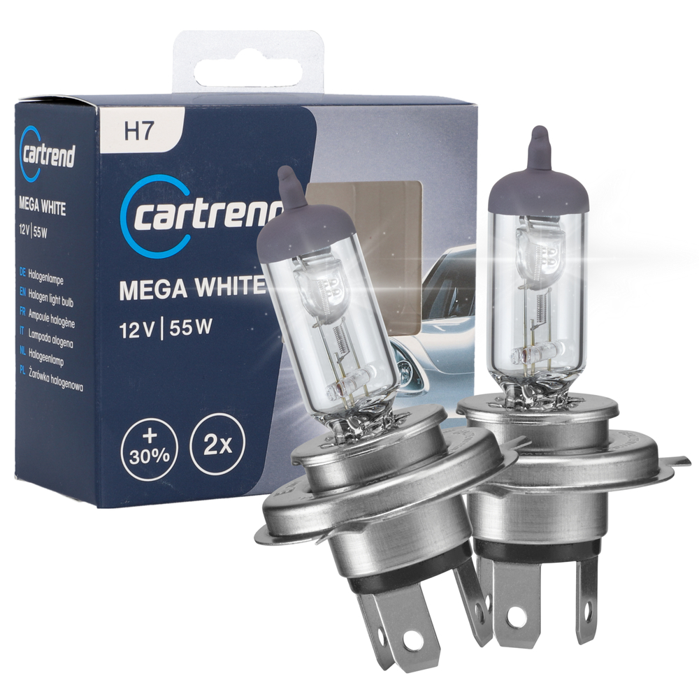 Scheinwerferlampe H7 Mega White 12V 55W, 2 St&uuml;ck