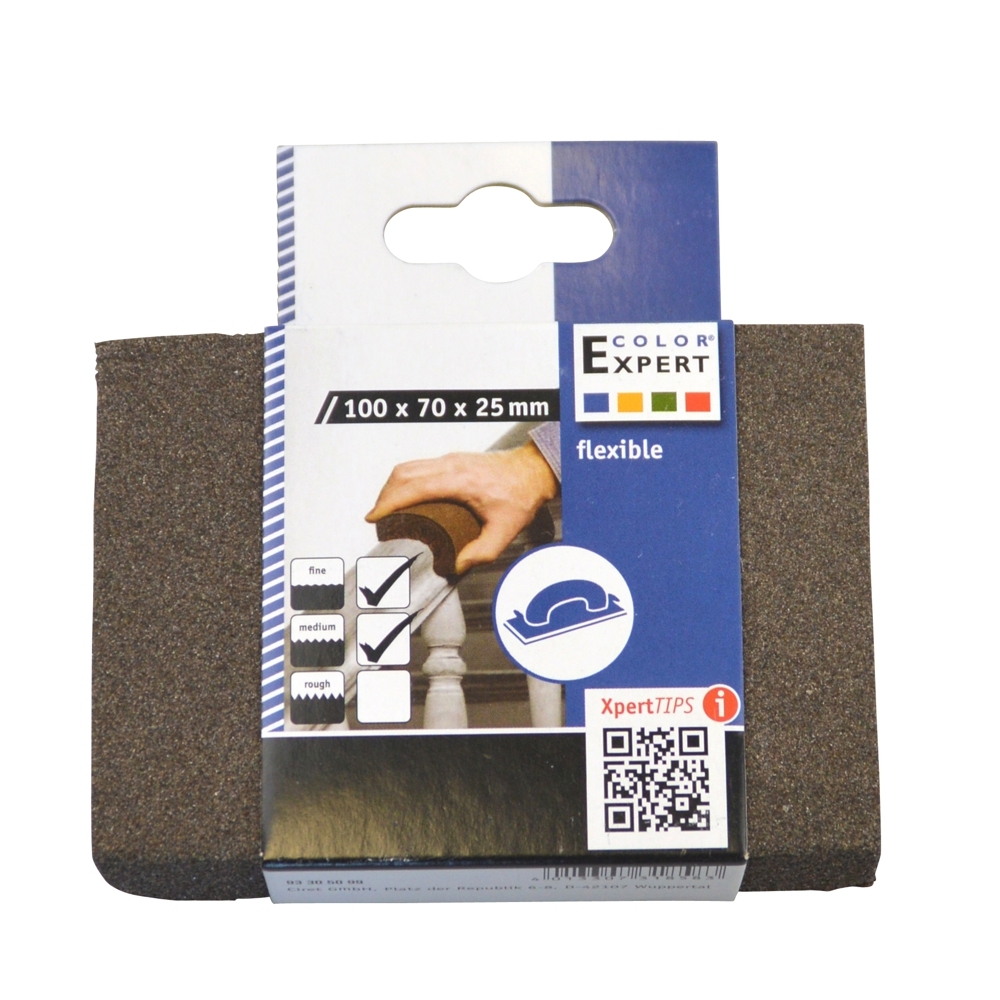 Schleifschwamm fein/mittel 100x70x25 mm