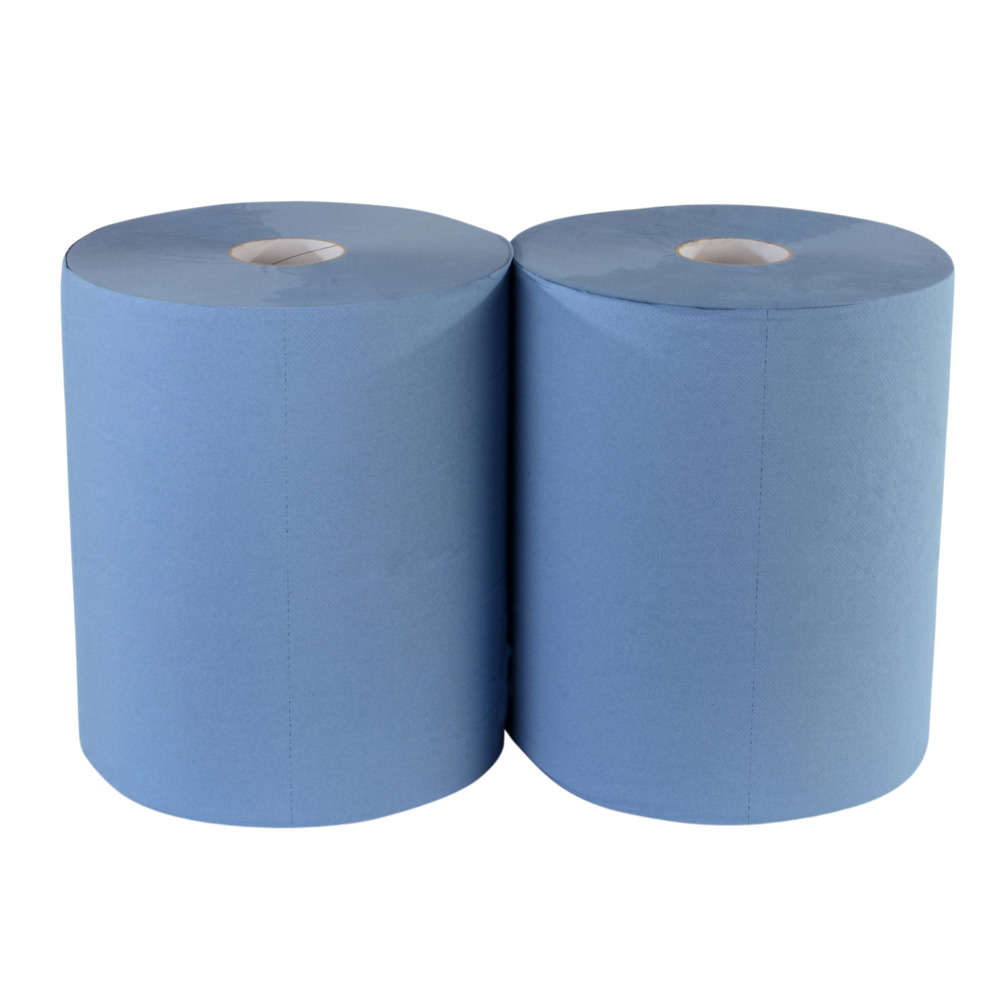 Putztuchrolle 2-lagig 33x36 cm 500 Blatt 2er Pack in Blau