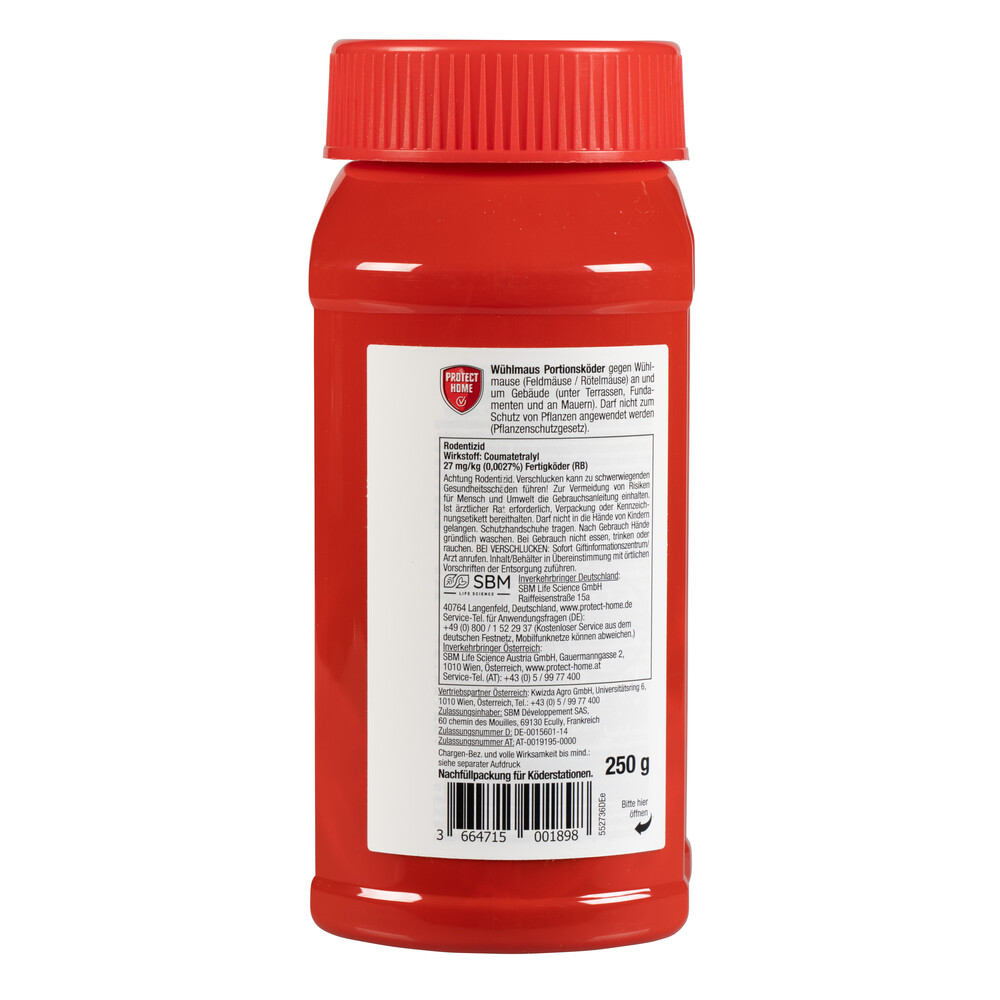 W&uuml;hlmaus Portionsk&ouml;der Protect Home Rodicum 250 g effektiv und zuverl&auml;ssig image number 1