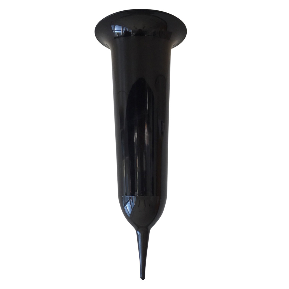 Grabvase anthrazit 9,7 x 23,7 cm aus Kunststoff