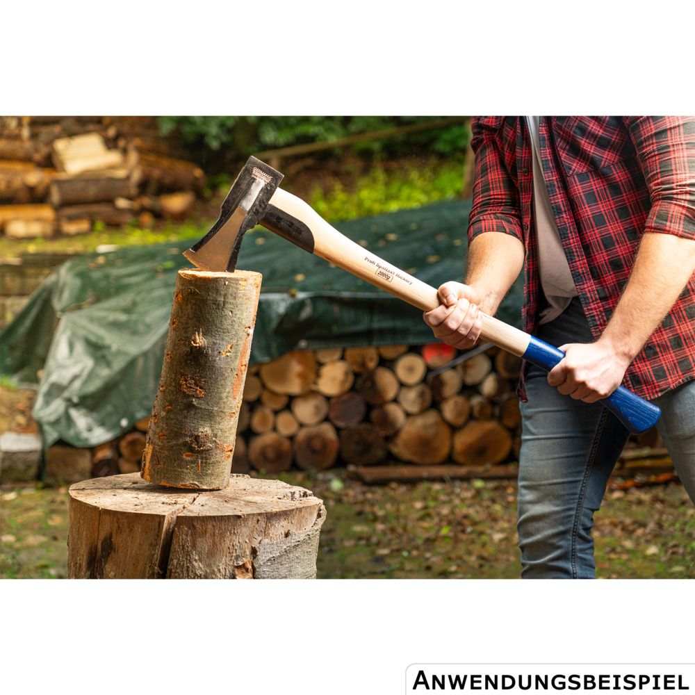 GERMANIA&reg; Spaltaxt 2000g Hickoryholz mit Stielschutz image number 4