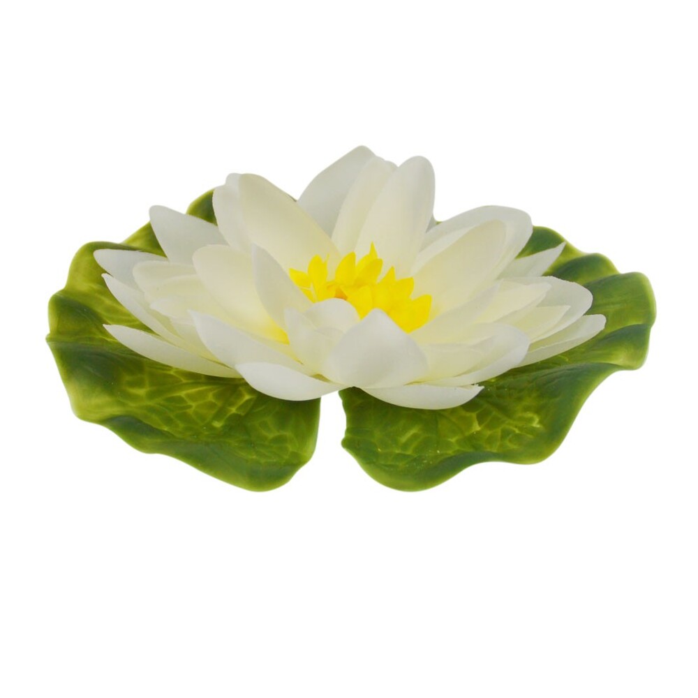 Gardena Seerose Kunststoff &Oslash;13 cm wei&szlig;