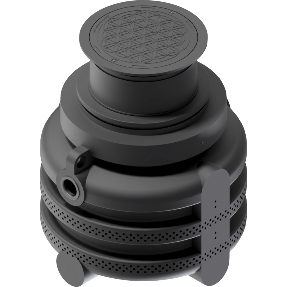 Sickerschacht 1.000 Liter inkl. Ausgleichsdom und begehbarer Abdeckung