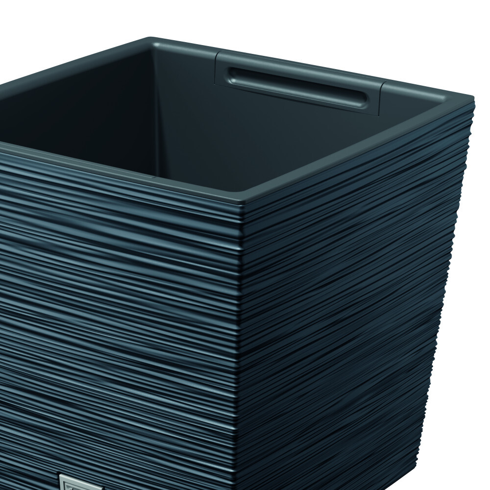 Pflanztopf Furu Square Low 240x240x235mm anthrazit image number 1