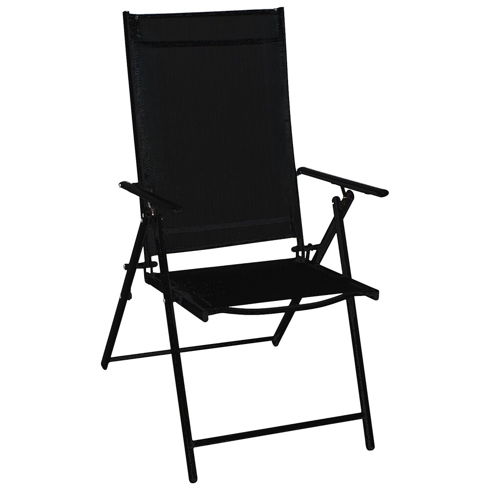 Klappsessel 4er-Set aus Stahl, anthrazit image number 1