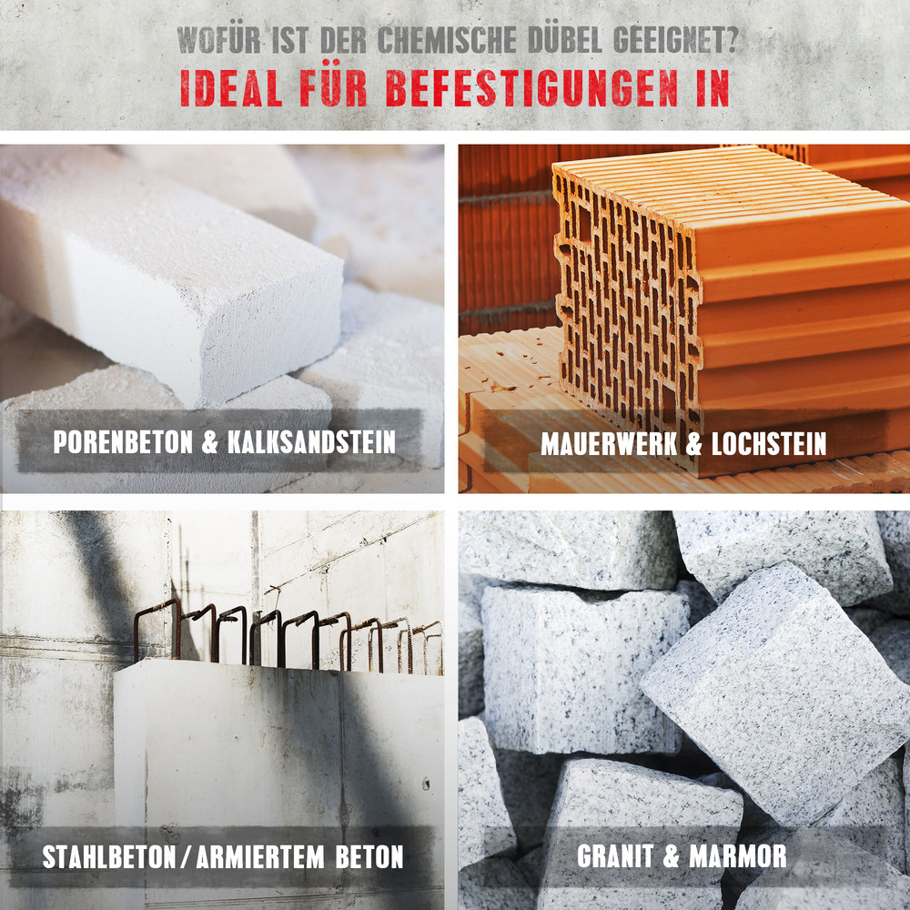 Injektionsm&ouml;rtel VK, 280 ml in Peeler-Kartusche image number 2