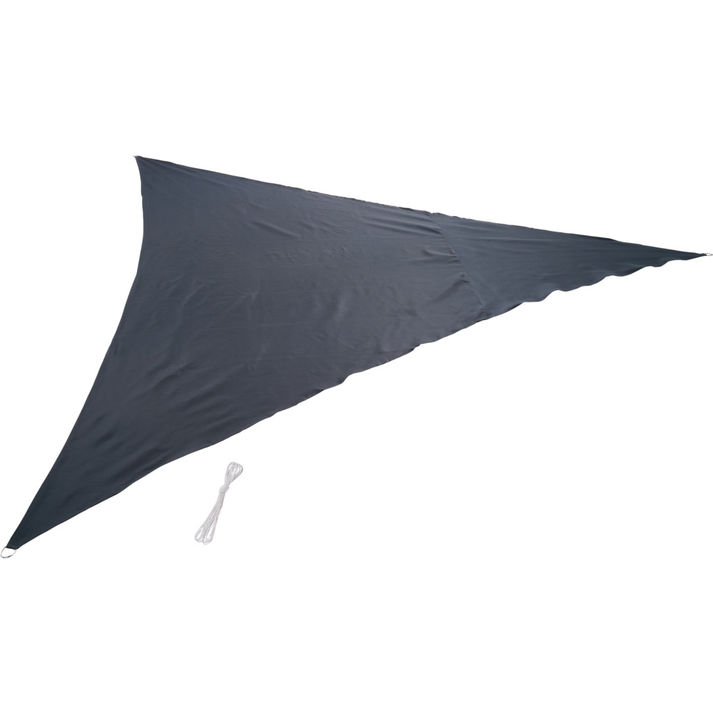 Sonnensegel dreieckig 3 x 3 x 3 m grau aus Polyester