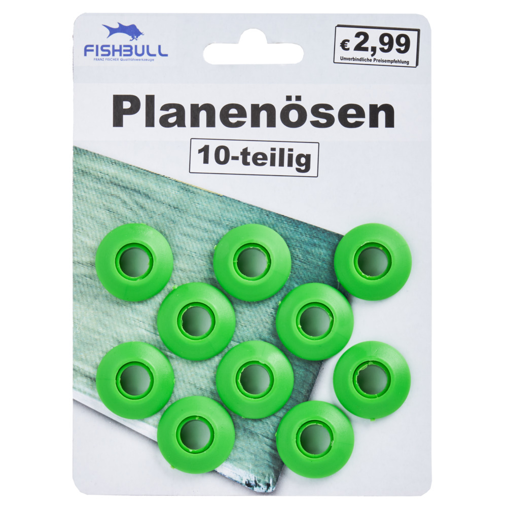FISHBULL Planen&ouml;sen rund 10 St&uuml;ck aus Kunststoff