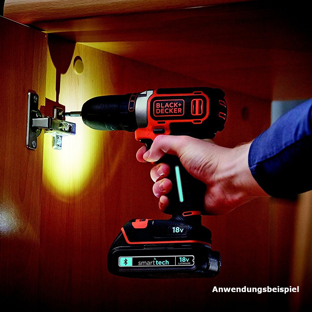 Black & Decker Akku Bohrschrauber-Set BDCDC18KST-QW image number 1