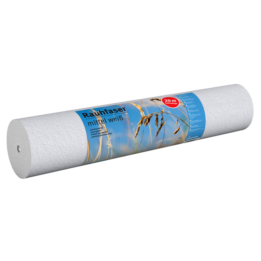 Rauhfaser-Tapete mittel 20 x 0,53 m
