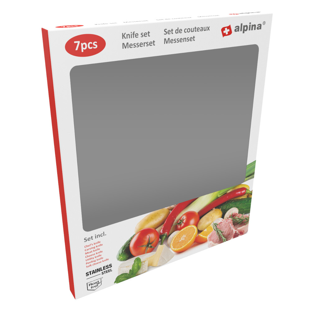 Messer-Set aus Edelstahl 7-teilig image number 1