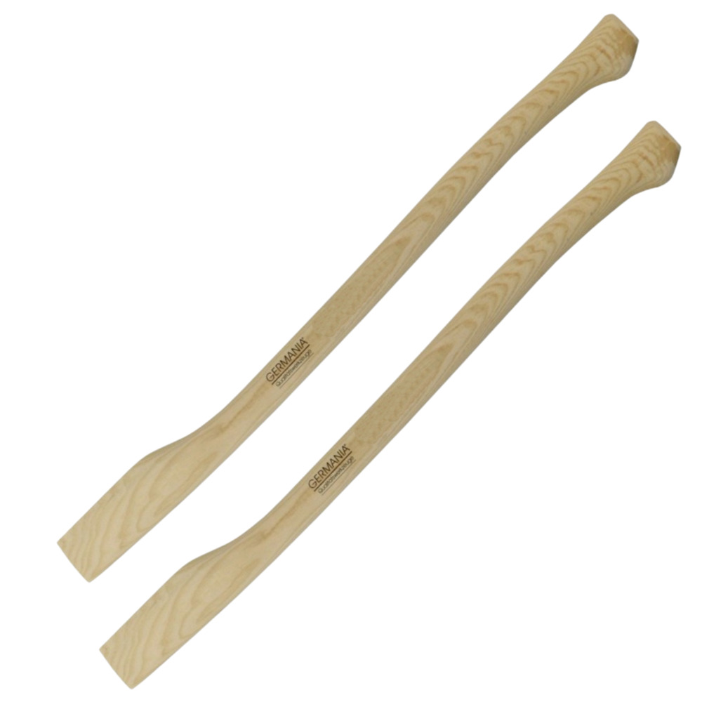 GERMANIA&reg; Axtstiel 2er Set 80cm Kuhfu&szlig;form