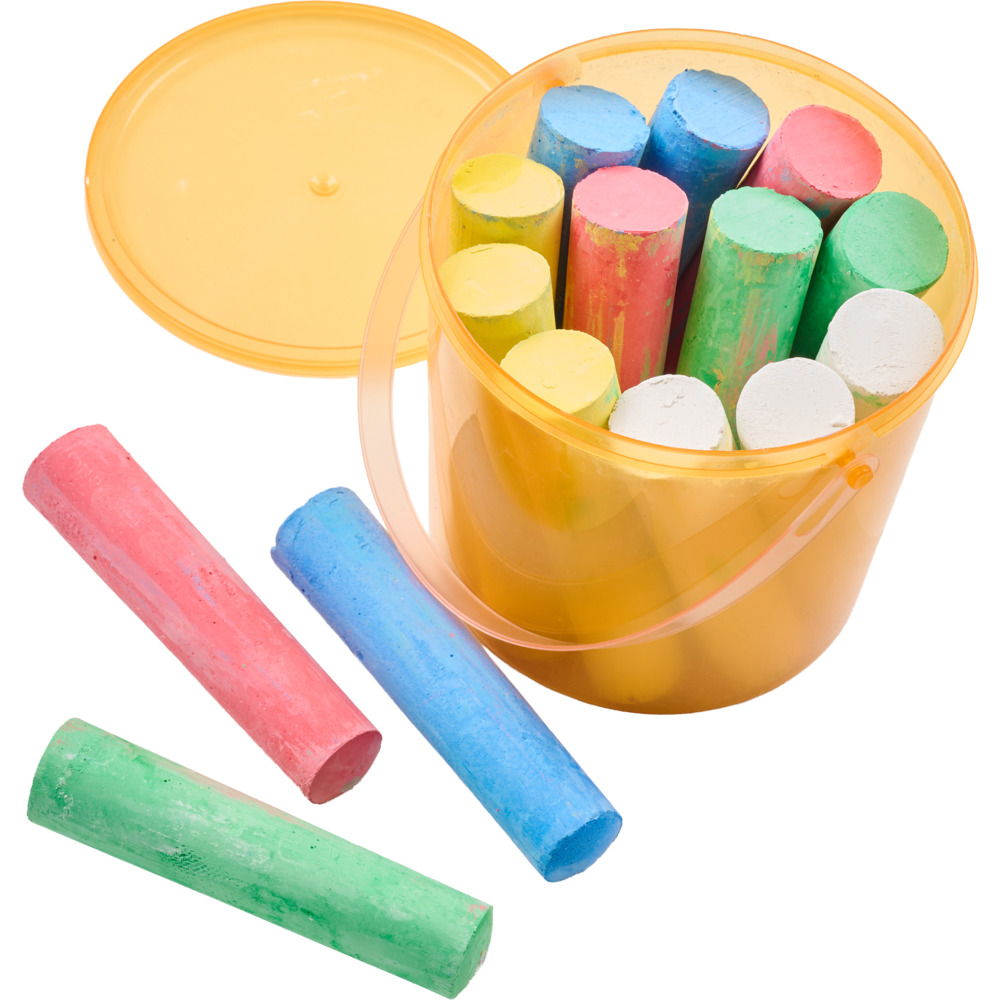 Stra&szlig;enmalkreide Jumbo im Eimer - sortiert image number 2