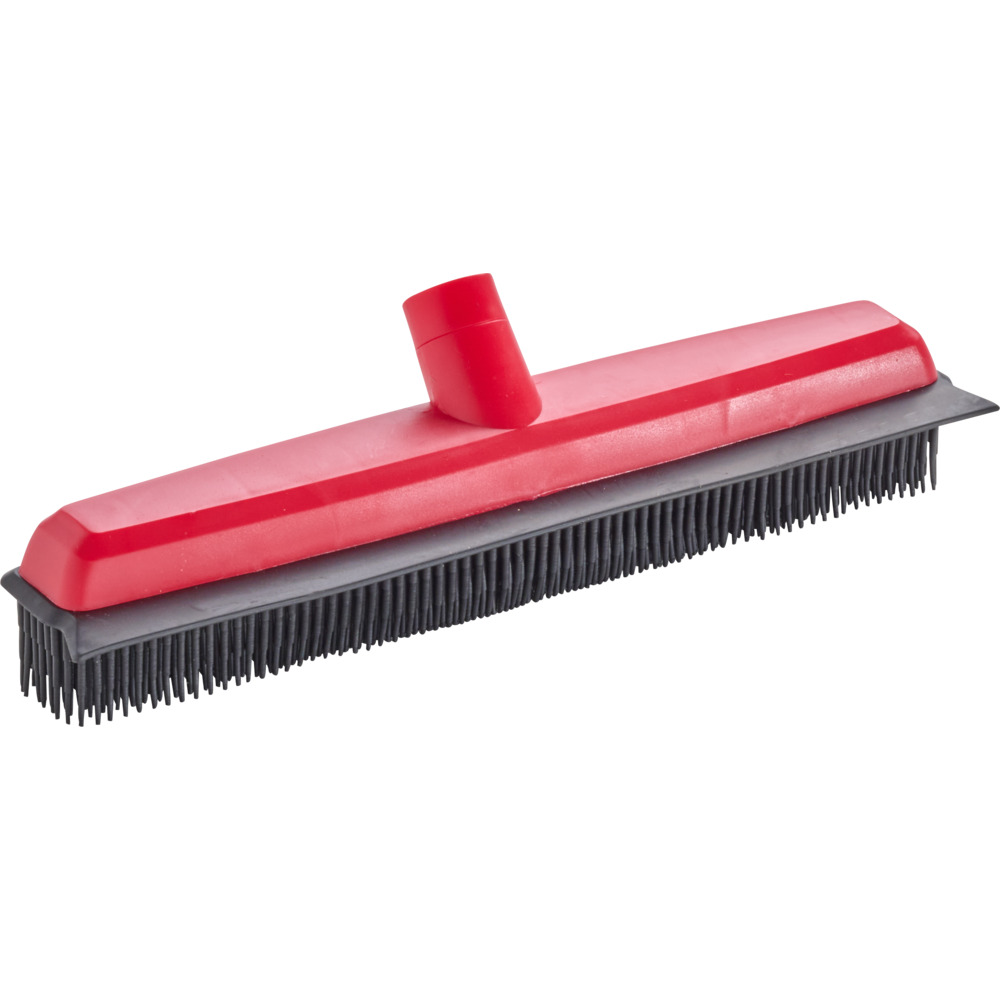 Gummibesen 34 cm mit Wasserschiebekante in schwarz/rot