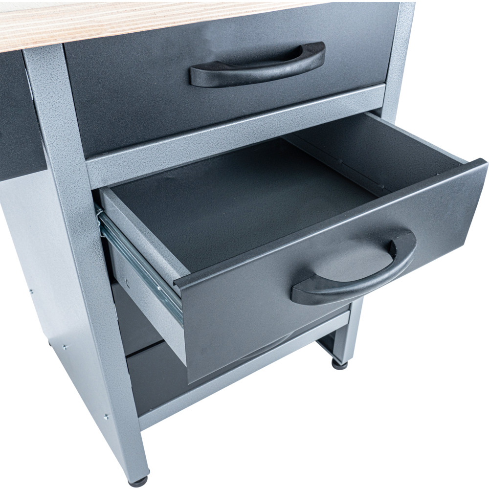 GERMANIA&reg; Werkbank mit 6 Schubladen und Holz-Arbeitsplatte image number 5