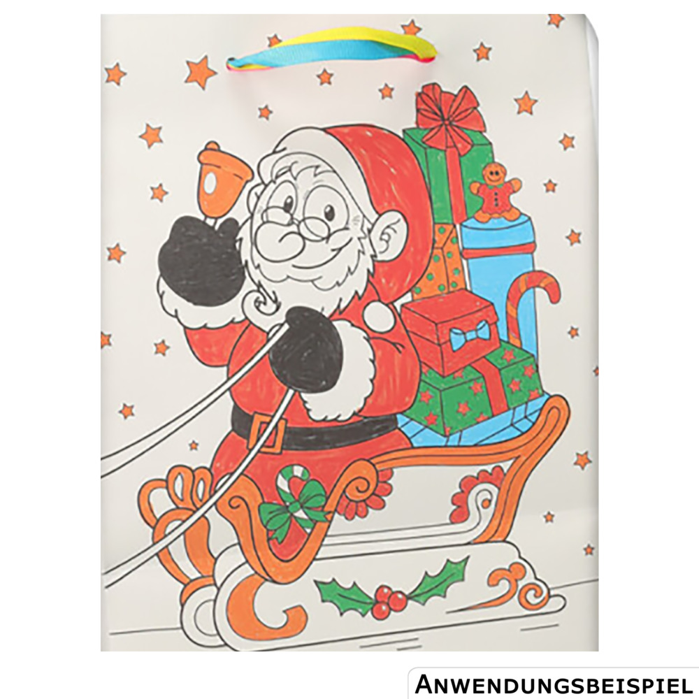 Geschenktasche zum Bemalen 4-fach sortiert image number 2