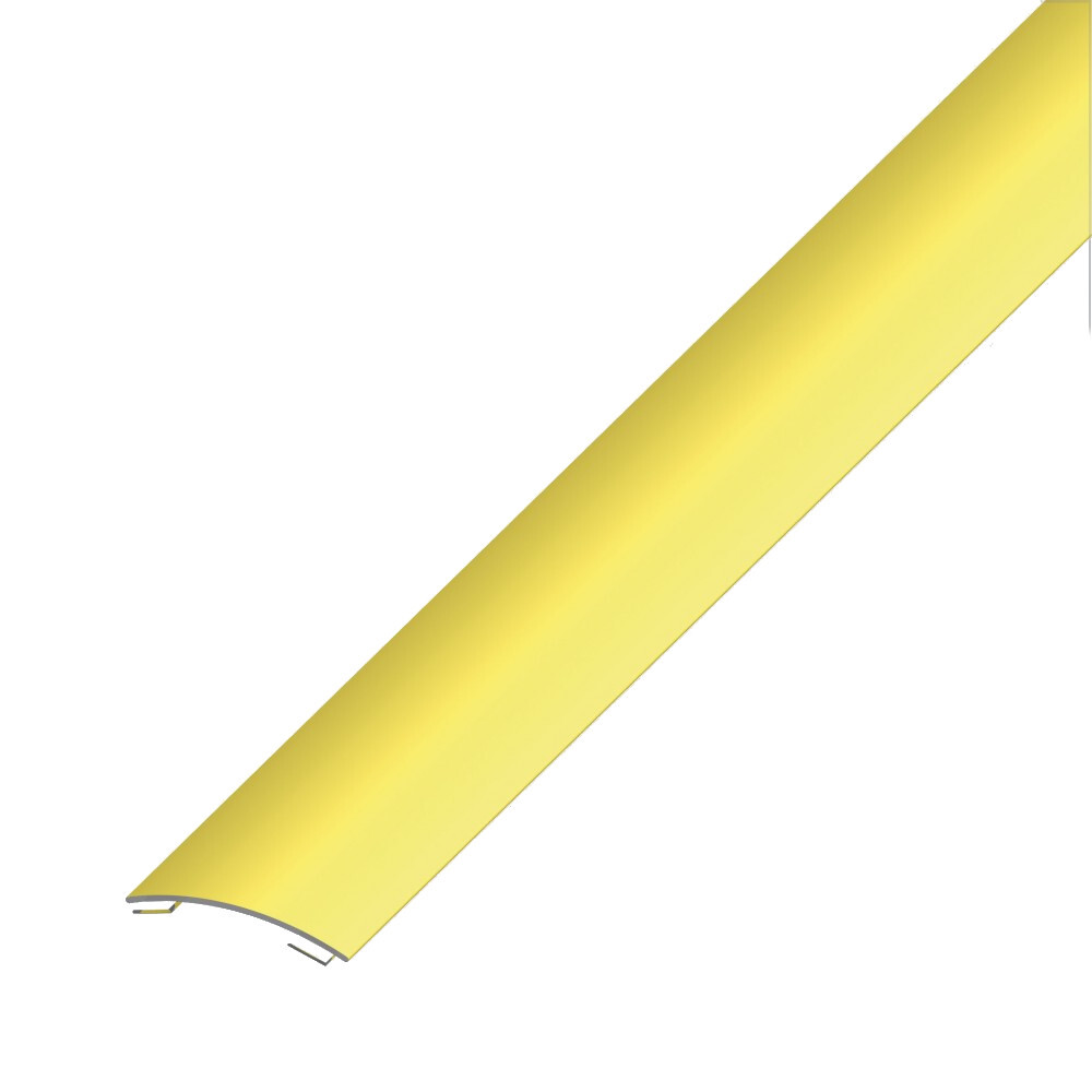 &Uuml;bergangsprofil gew&ouml;lbt 100 x 3 x 0,3 cm aus Messing