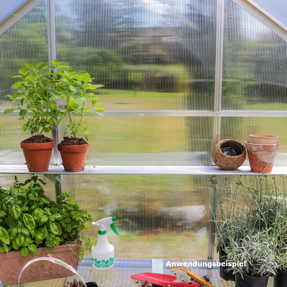 Alu-Wandregal, 122x15cm image number 2