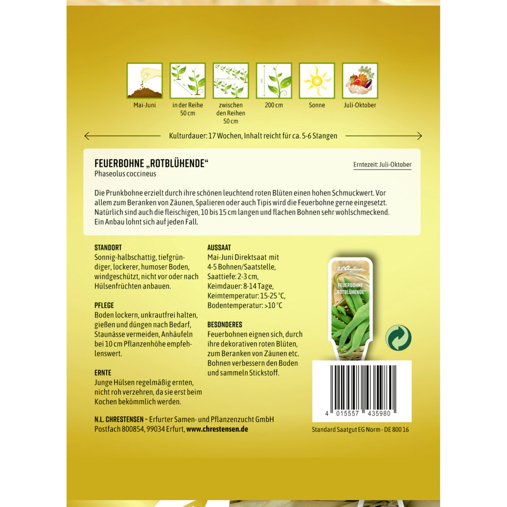 Saatgut Filetbohne Ferrari image number 1