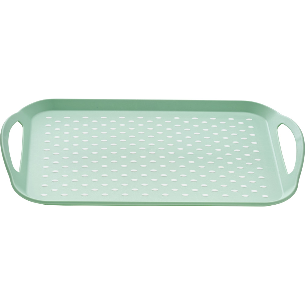 Rutschfestes Serviertablett 45 x 31,5 x 4 cm Gr&uuml;n