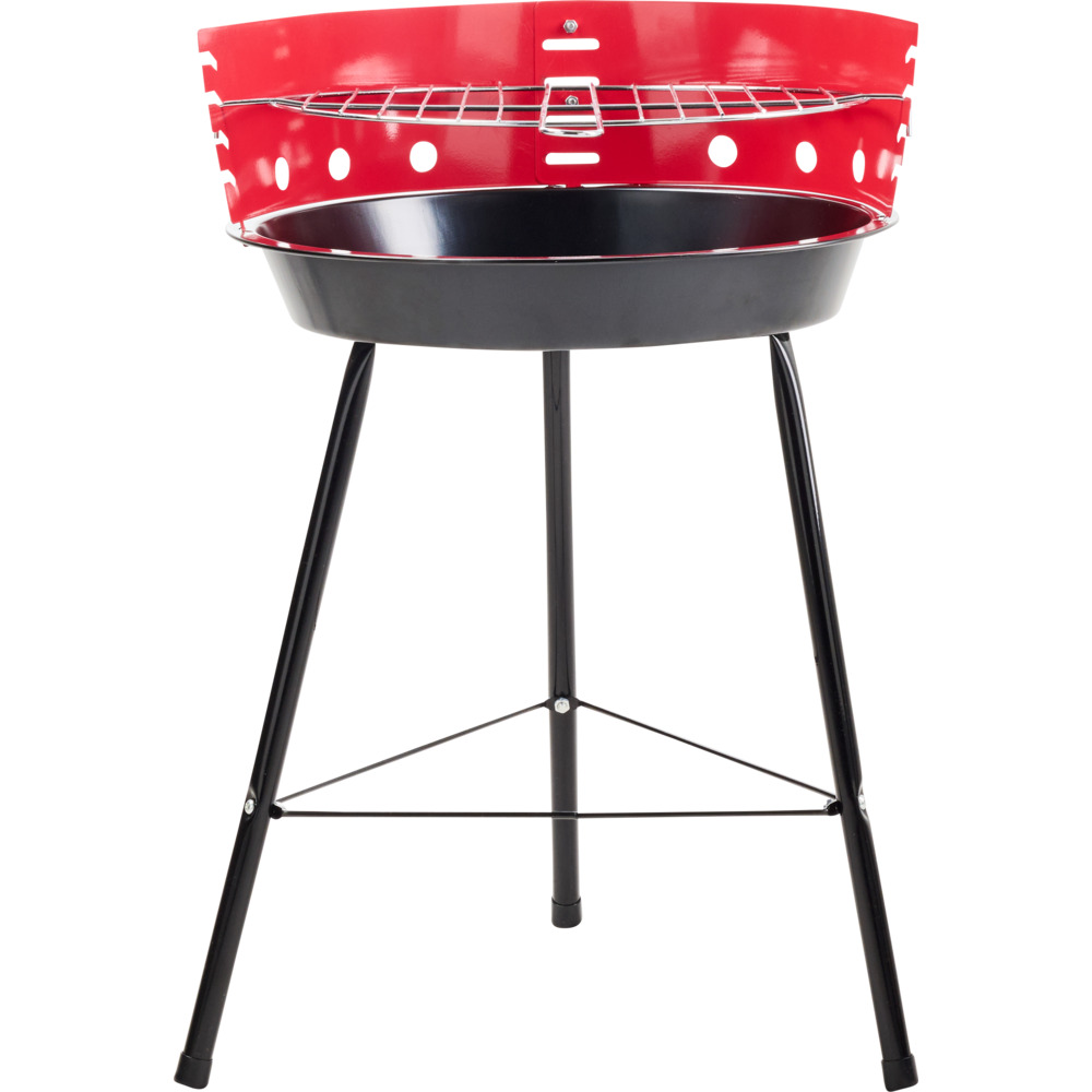 Campinggrill BBQ rund Schwarz-Rot image number 2