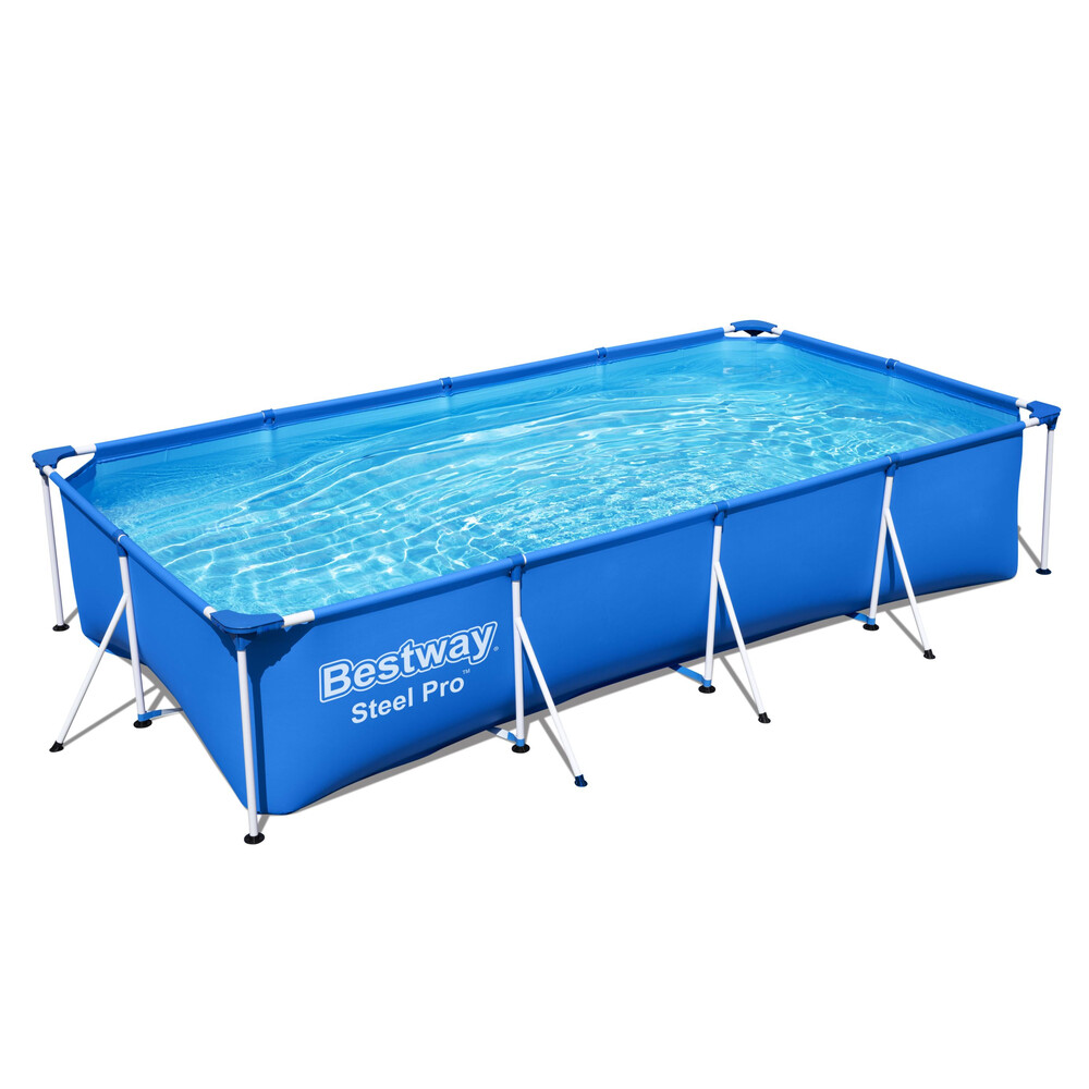 Bestway&reg; Steel Pro Frame Pool-Set eckig mit Filterpumpe image number 1