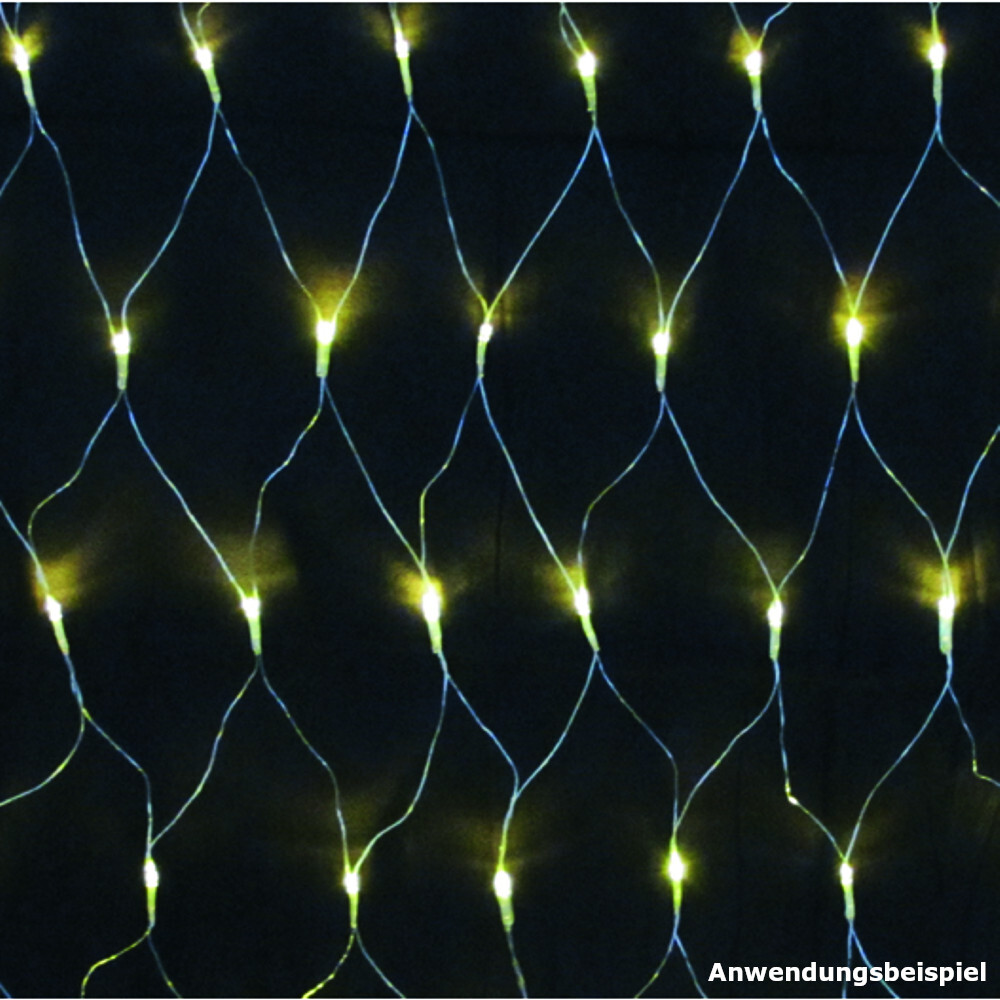 Lichternetz 3x3 m mit 240 LED in Warmwei&szlig;
