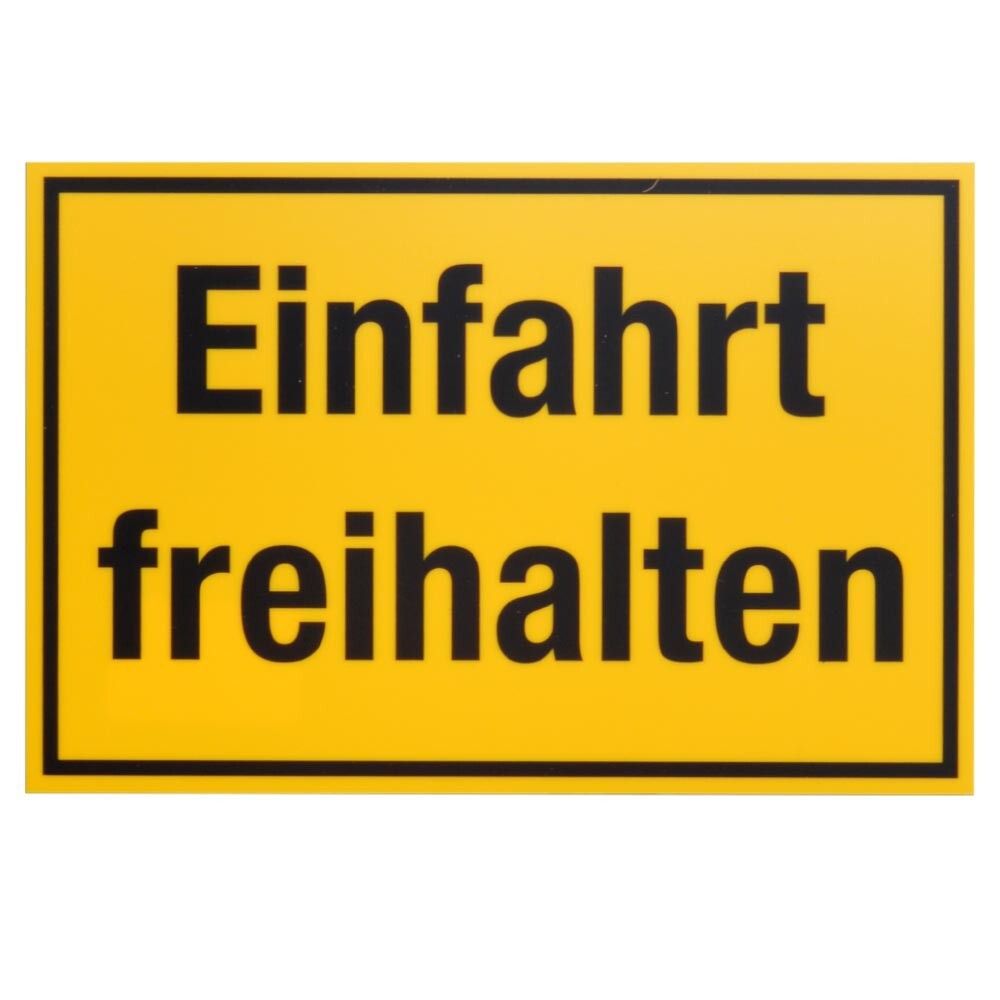 Schild Einfahrt freihalten 300 x 200 mm