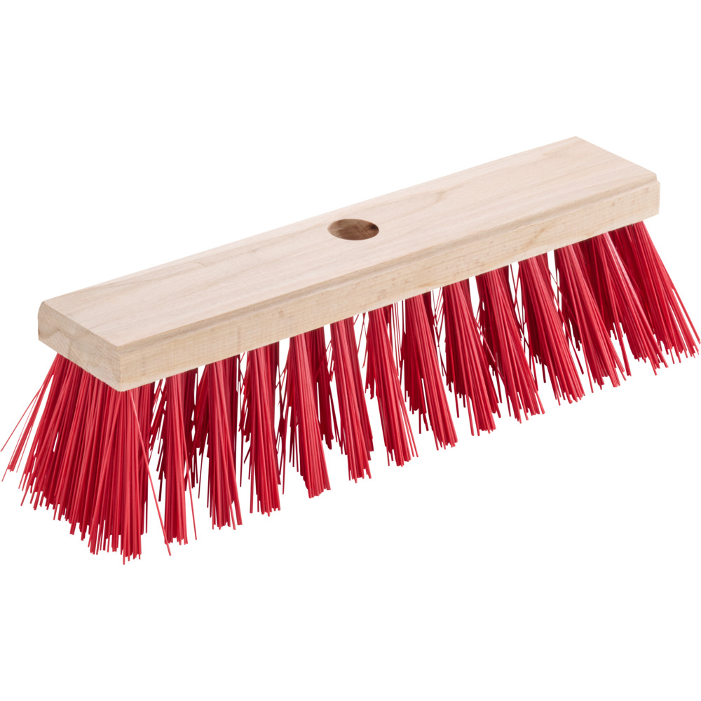 Stra&szlig;enbesen 30 cm mit roten Elaston-Borsten