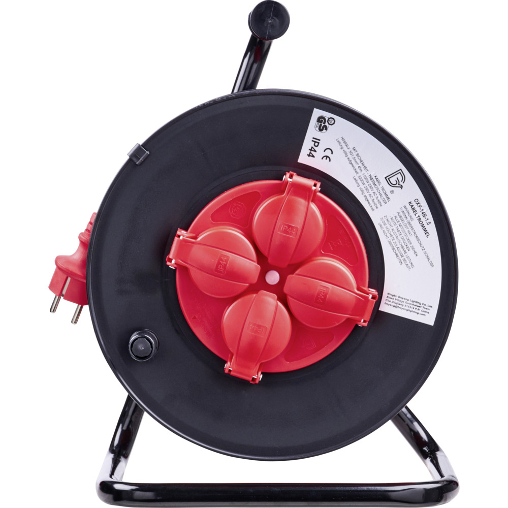 Kabeltrommel 40 m, &Uuml;berhitzungsschutz, 4-fach Steckdose image number 1