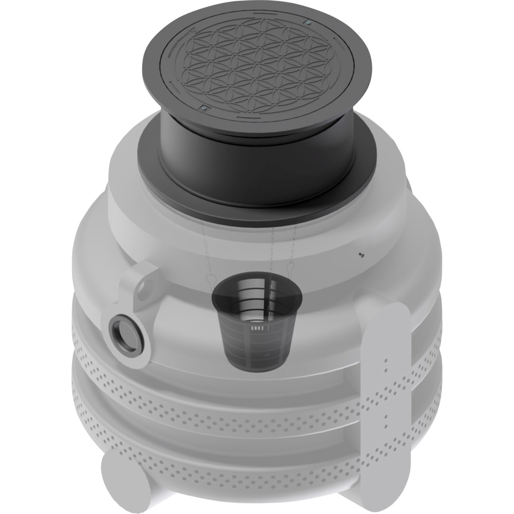 Sickerschacht 1.000 Liter inkl. Ausgleichsdom und begehbarer Abdeckung image number 1