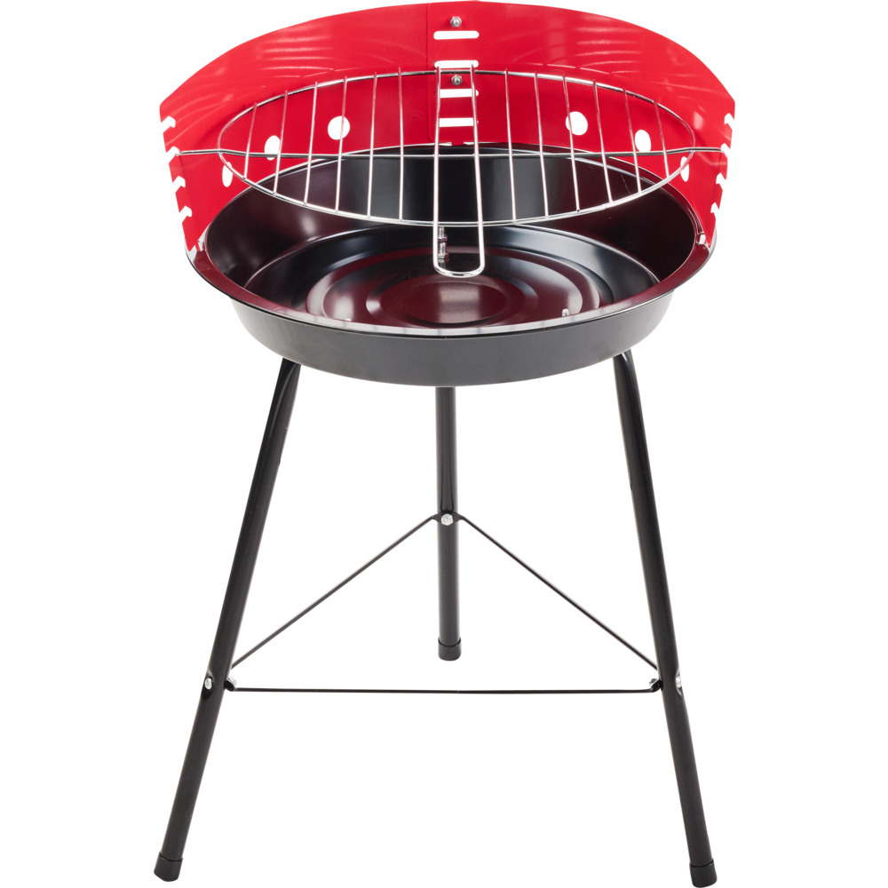 Campinggrill BBQ rund Schwarz-Rot image number 1