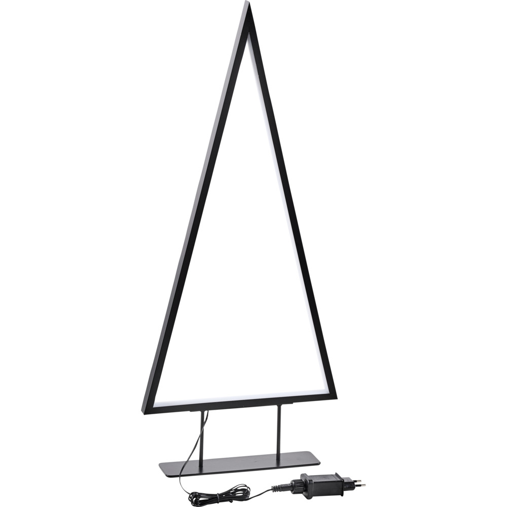 Standdeko LED-Tannenbaum stehend 70 cm aus Metall in Schwarz mit LEDs image number 1