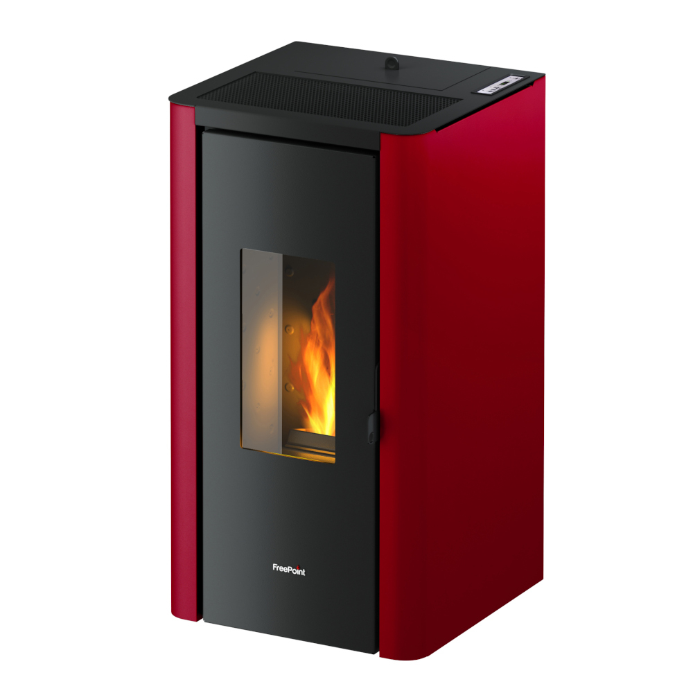 Pelletofen "INDIGO EVO" bordeaux