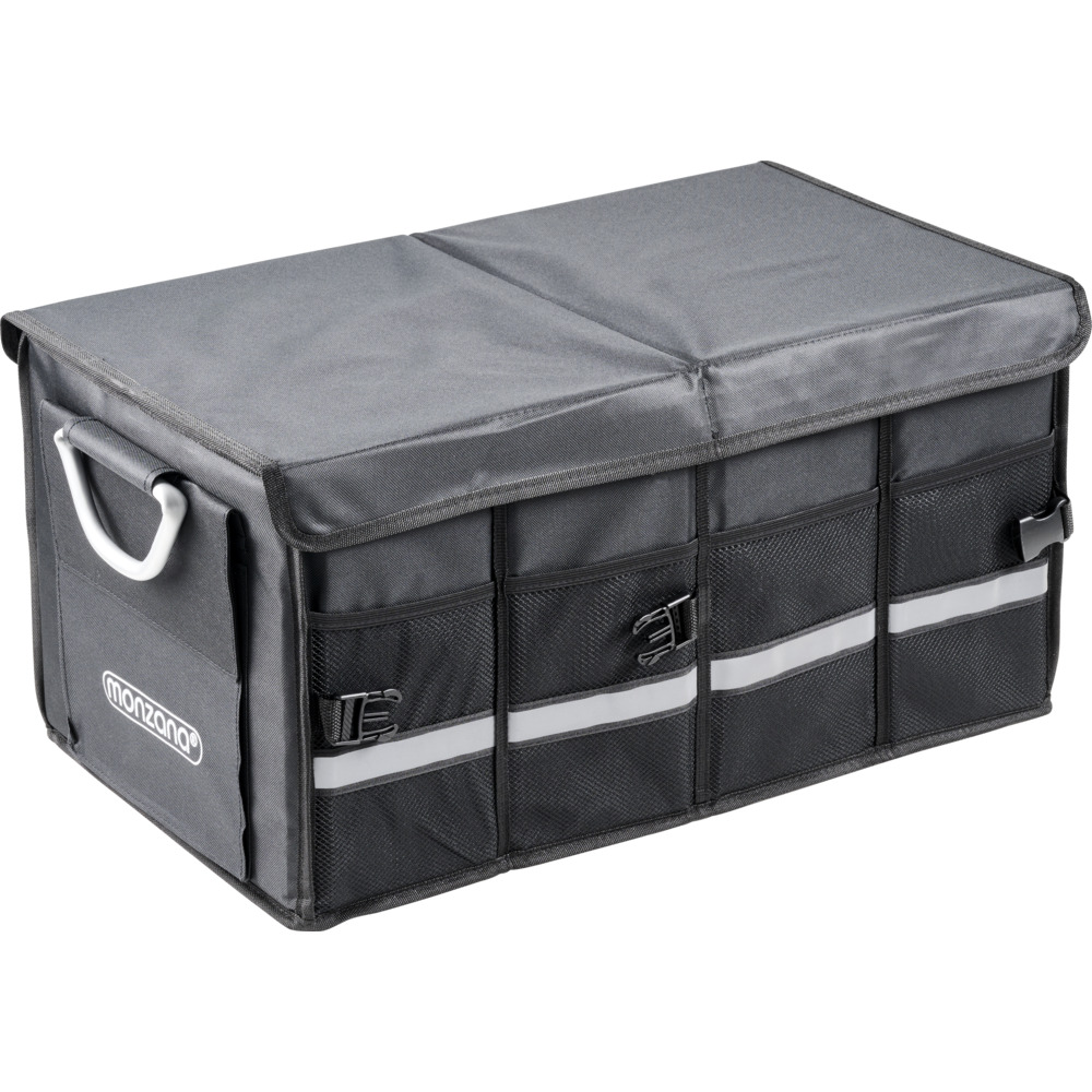 monzana&reg; Kofferraumtasche schwarz 60 x 35 x 30 cm, isoliert image number 2