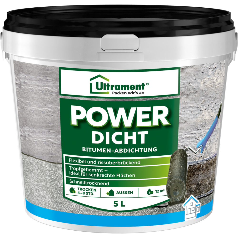 Powerdicht 5 Liter Bitumen Dichtanstrich