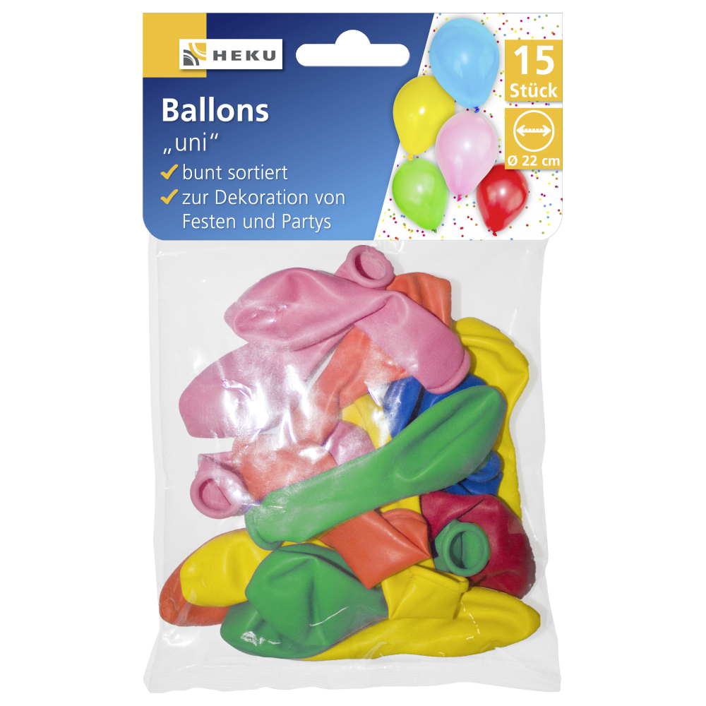 Luftballons uni 15 St&uuml;ck