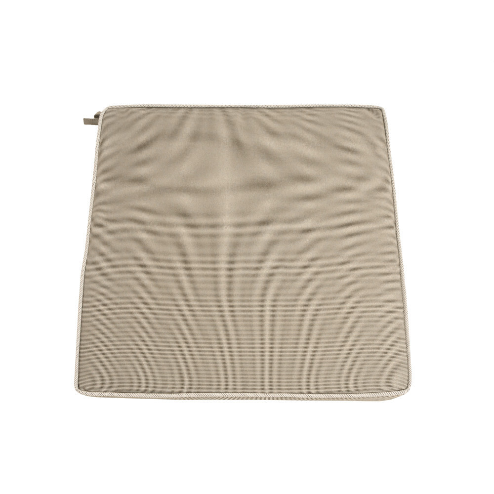 Sitzkissen garngef&auml;rbt 40 x 40 x 4 cm, in Taupe