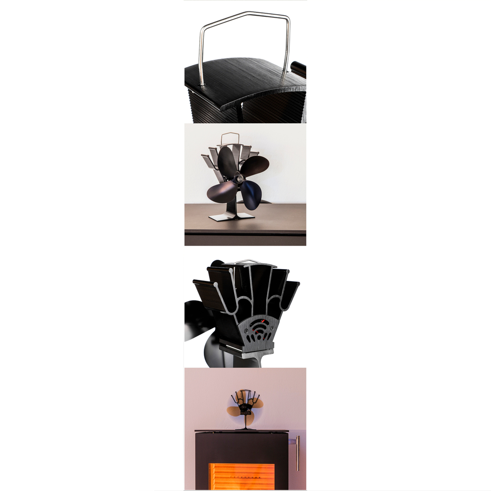 Kaminofen-Ventilator w&auml;rmebetrieben image number 2