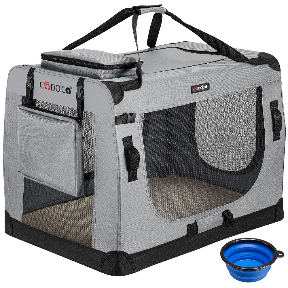 Tiertransportbox XL 82 x 58 x 58 cm grau