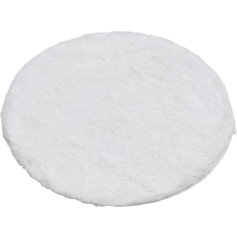 Kunstfell &Oslash; 38 cm in verschiedenen Farben aus Polyester und Wildlederimitat image number 3